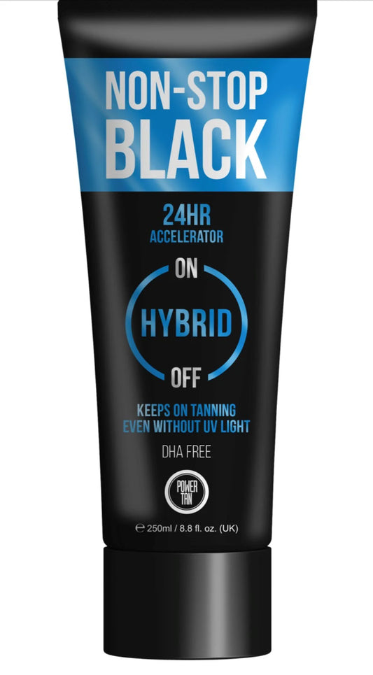 Power Tan Non Stop Black Hybrid Accelerator 250ml