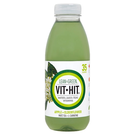 Vit Hit Lean & Green Apple + Elderflower 500ml
