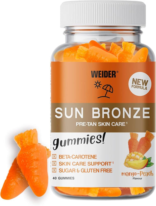 WEIDER Sun Bronze Beta Carotene 40 Gummies Mango Peach Flavour