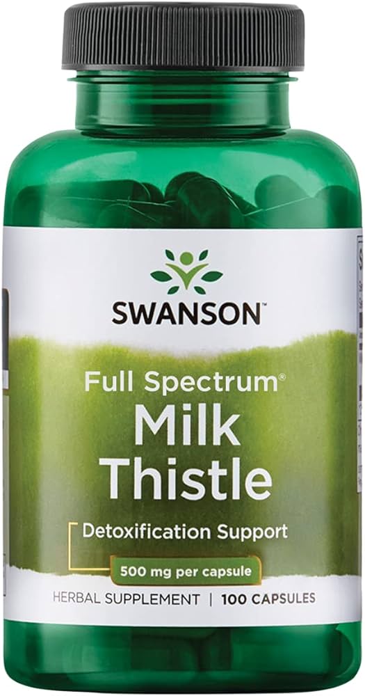 Swanson Full Spectrum Milk Thistle 500mg  100 capsules
