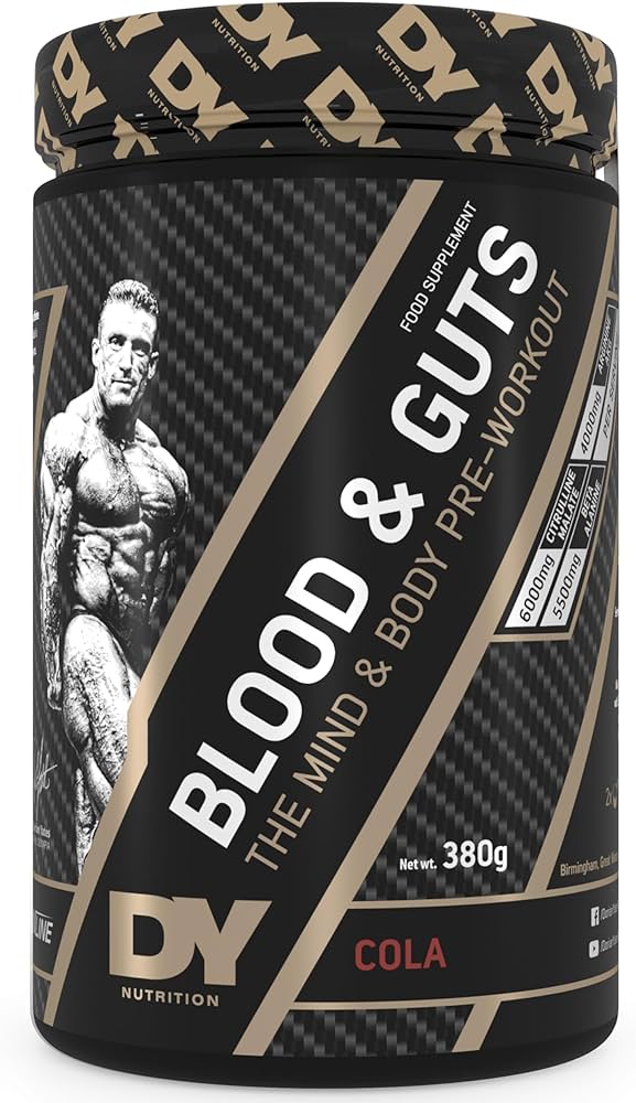 Dorian Yates Nutrition  Blood & Guts The Mind and Body Pre - Wourkout 20 Servings