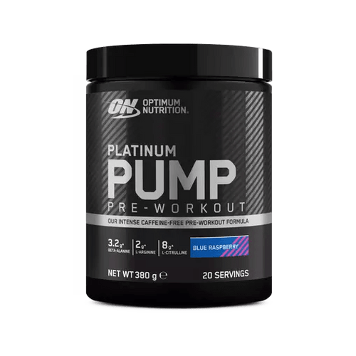 Optimum Nutrition Platinum Pump Pre - workout 380g Blue Raspberry Flavour