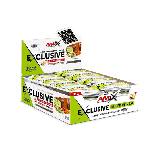 Amix Protein Bar Box 24 x 40g Pistachio Caramel