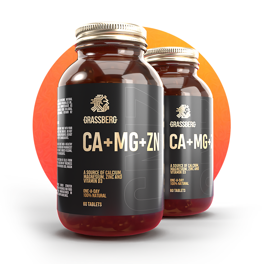GRASSBERG Ca+Mg+Zn+D3 60 tablets