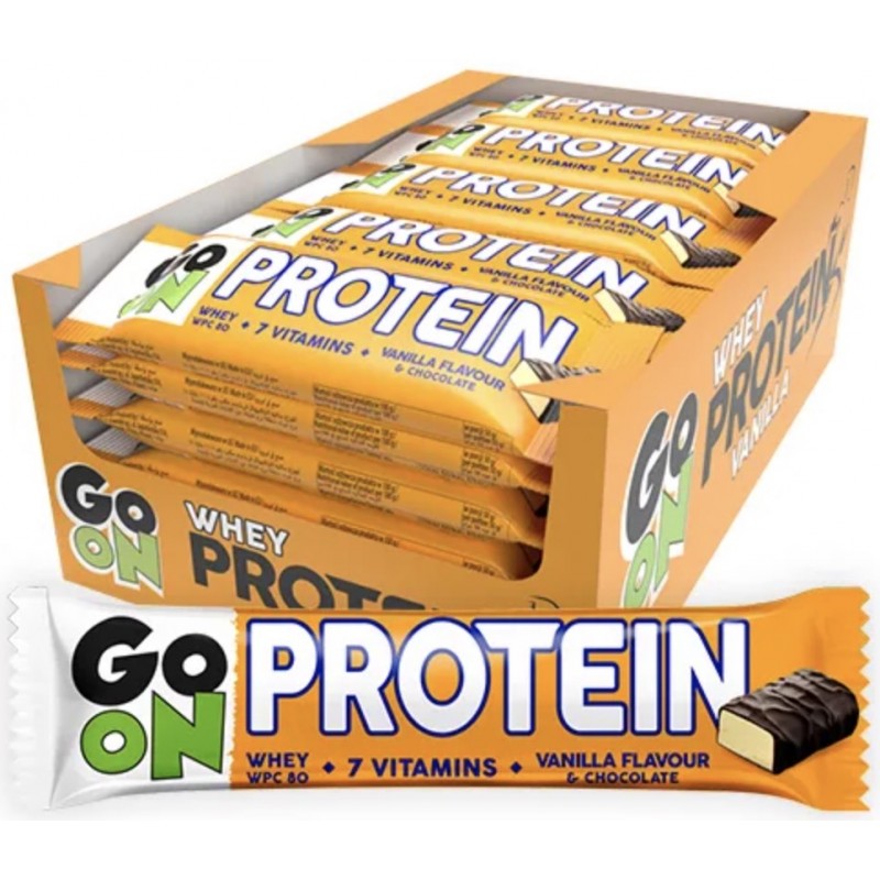 GO ON Nutrition Protein Bar Vanilla and Chocolate Flavour 50g