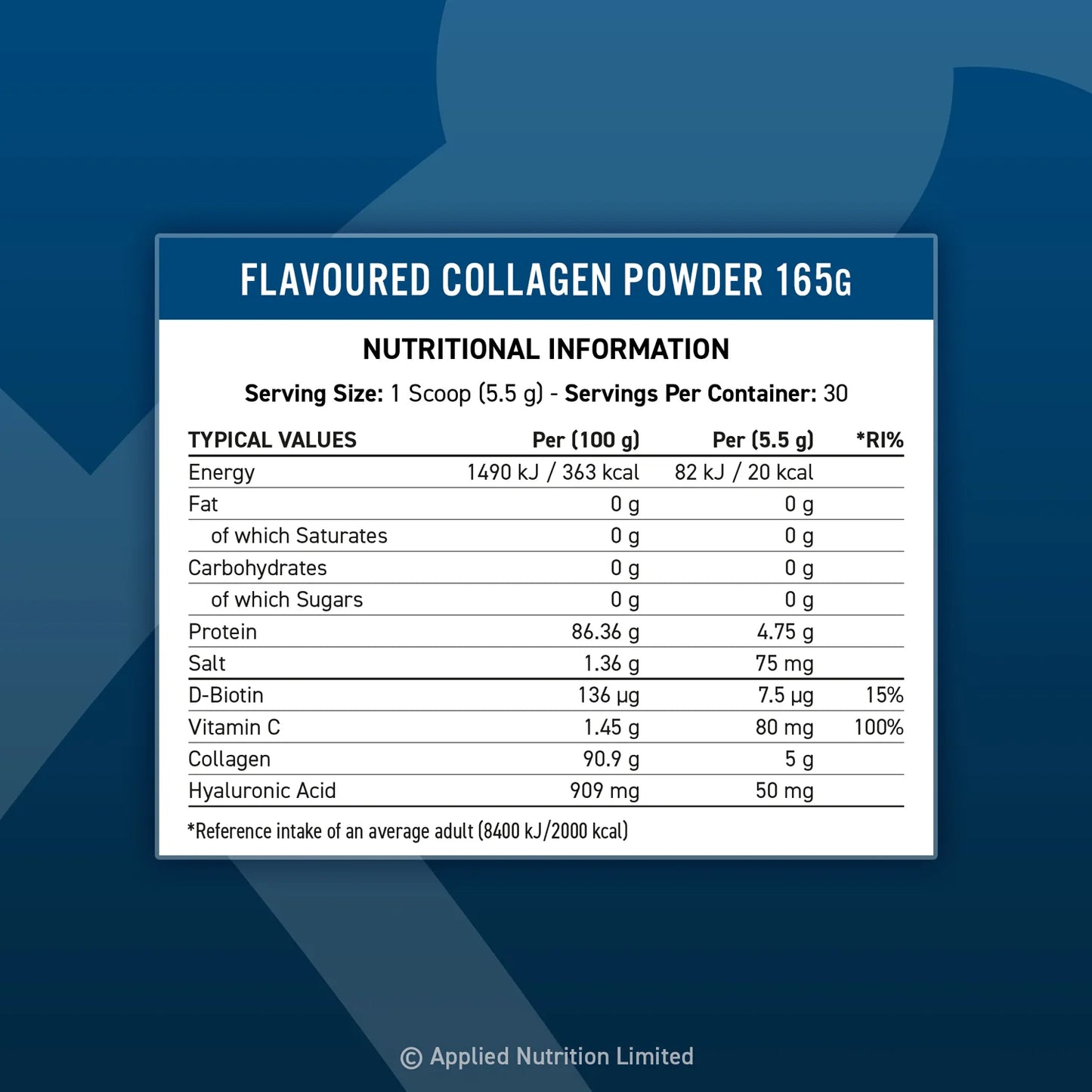 APPIED NUTRITION Collagen Powder 30 servings