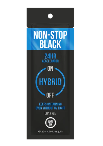 Power Tan Non Stop Black Hybrid Accelerator (DHA FREE) 20 ml