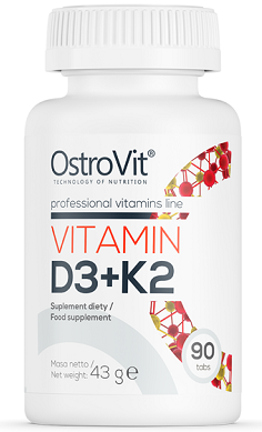 OstroVit Vitamin D3 + K2 90 tablets