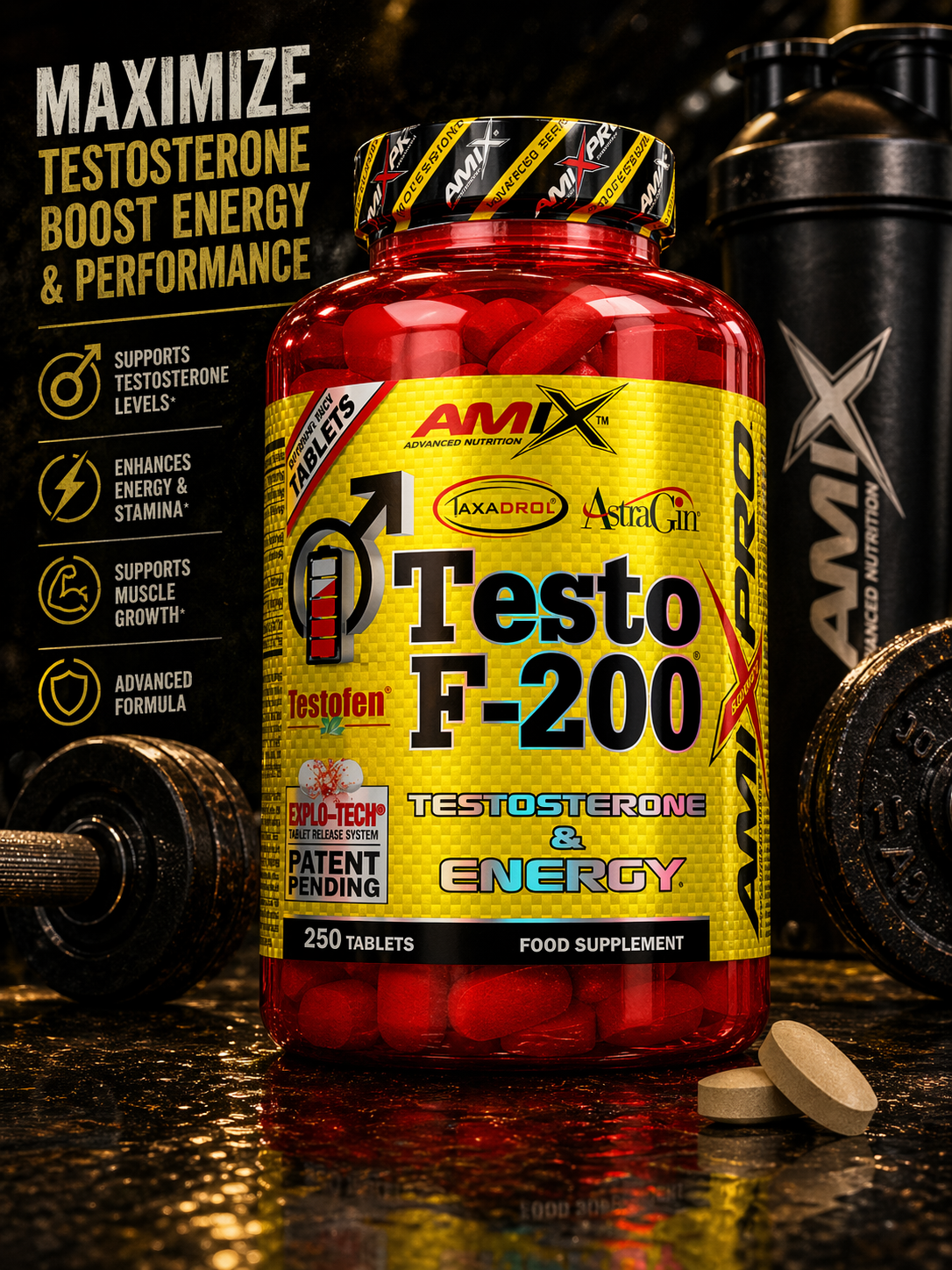 AMIX TESTO F - 200 250 tablets