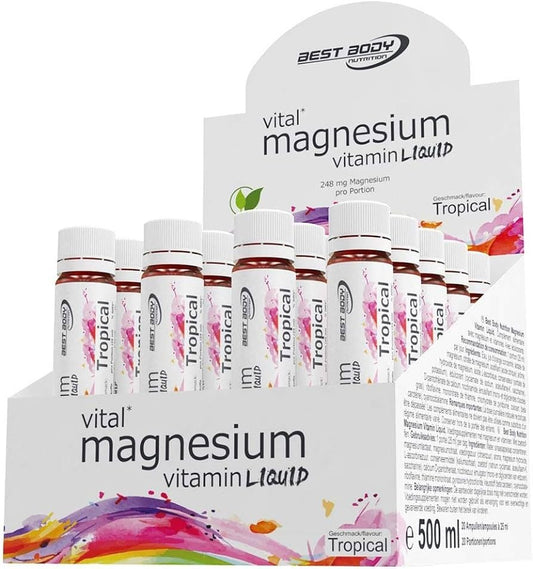 BEST BODY NUTRITION Vital Magnesium Vitamin Liquid 25ml Tropical Flavour