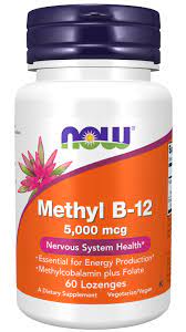 NOW FOODS Methyl B - 12 5,000 mcg 60 Lozenges