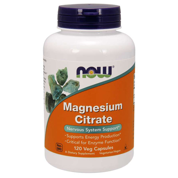 NOW FOODS Magnesium Citrate 120 Veg Capsules
