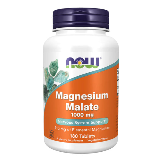 NOW FOODS Magnesium Malate 1000mg 180 Tablets