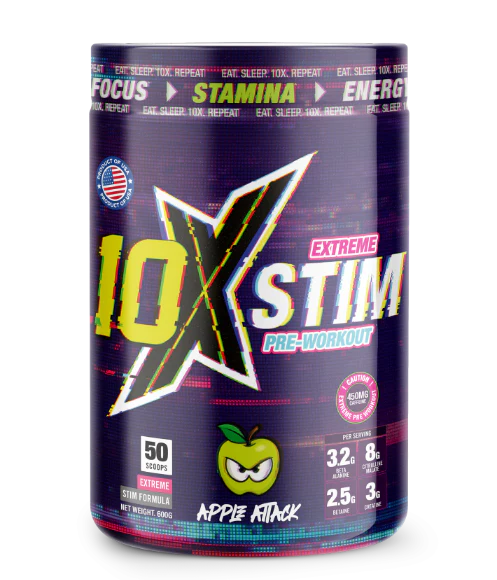 10X Athletic Extreme Stim Pre - Workout 600g