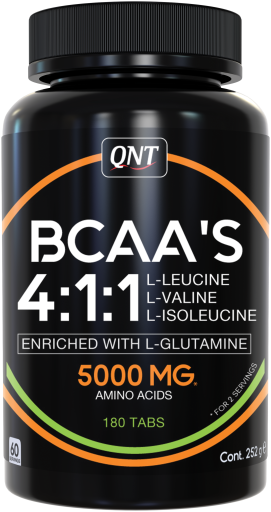 QNT BCAA'S  4:1:1 5000mg  180 tablets