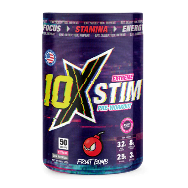 10X Athletic Extreme Stim Pre - Workout 600g