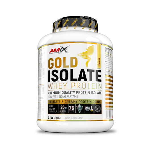 Amix Gold Isolate Whey Protein 5LB + FREE Amix Nutrition Shaker