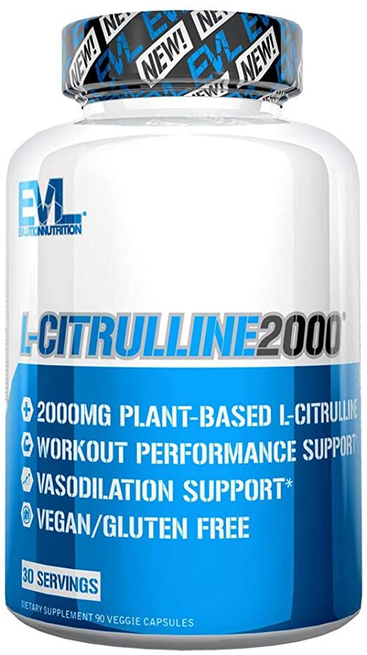 Evlution Nutrition L-Citrulline 2000  90 Veggie Capsules