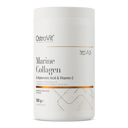 Ostrovit Marine Collagen & Hyaluronic Acid & Vitamin C 500g Mango & Pineapple Flavour