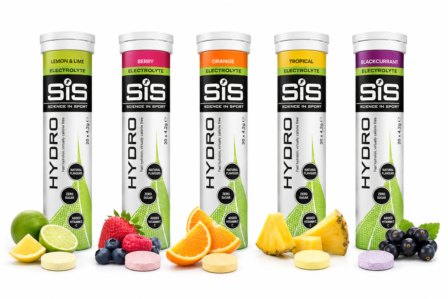 SiS HYDRO+ Electrolyte Drink Mix with added B Vitamins 20tablets