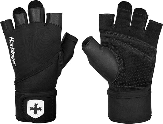 Harbinger Pro Wrist Wrap Gloves 22278 Size M