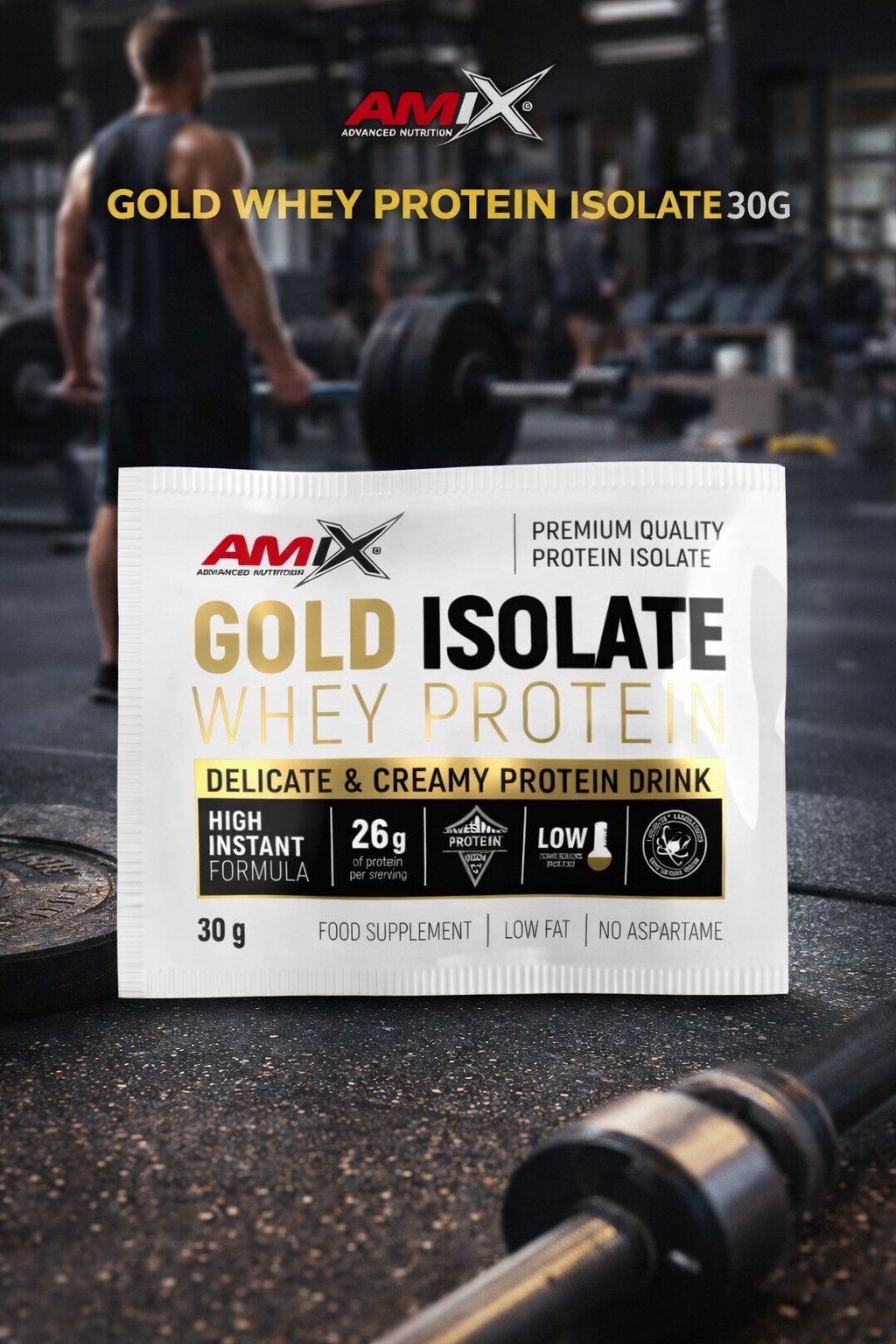 amix gold whey protein isolate sachet TROPICANA