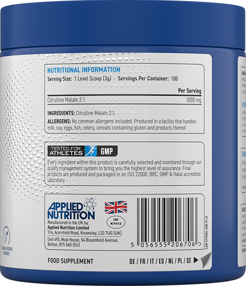 Applied Nutrition Citrulline Malate 300g