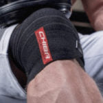 CHIBA Knee Wrap Black Line 40436 One size