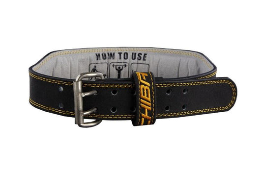 Chiba Leather Lifting Belt 3XL (Black/Gold)
