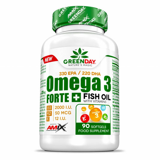 AMIX NUTRITION GreenDay Omega 3 Forte + Vitamins 90 softgels