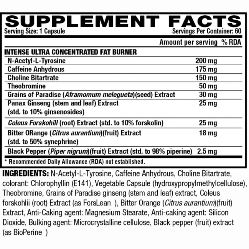 Nutrex Lipo 6 Black Intense 60caps