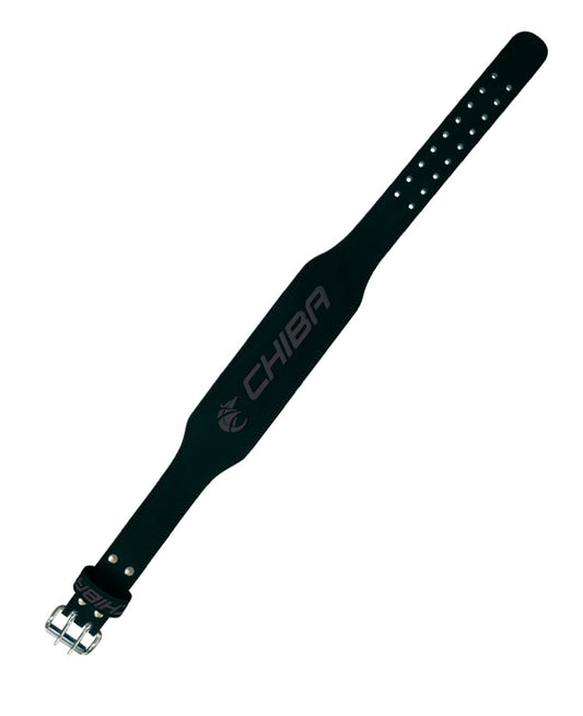 Chiba 4 Inch Leather Training Belt XXL (Black/Black)