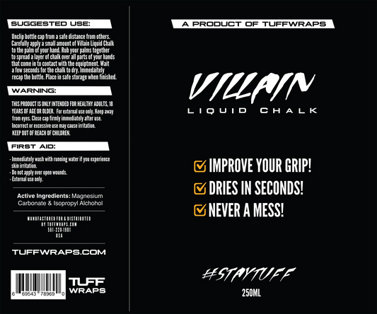 Tuff wraps Villain Liquid Chalk 250ml